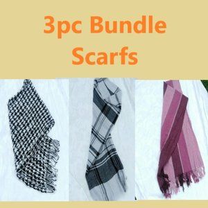 3pc Bundle Scarves Shawl Winter Wrap Woman's